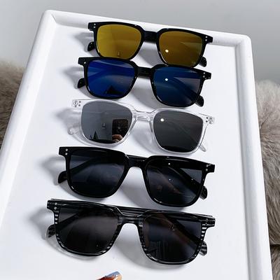 New Cool Multi Color Square Sunglasses Men Women UV400 Small Frame Summer Driving Glasses Outdoor Eyewear