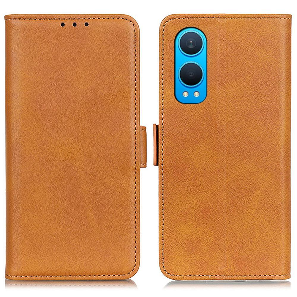 

Для OnePlus Nord CE4 Lite 5G/Oppo K12x 5G (Китай) Противоударный чехол-кошелек из кожи с подставкой для телефона Yellow