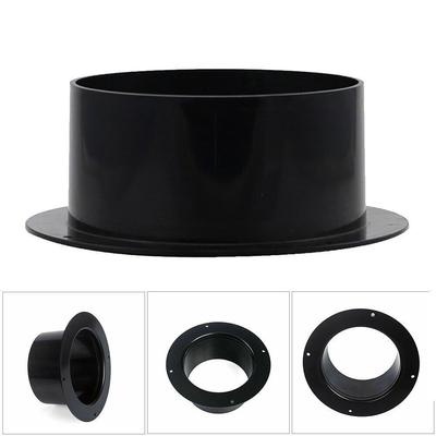50/160/250mm Straight Pipe Air Duct Connectors Flange Ventilation Ducting
