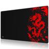 Tapis De Souris - Jialong - Mouse Pad - Rouge - Surface En Tissu - Base En Caoutchouc - Bords Cousus