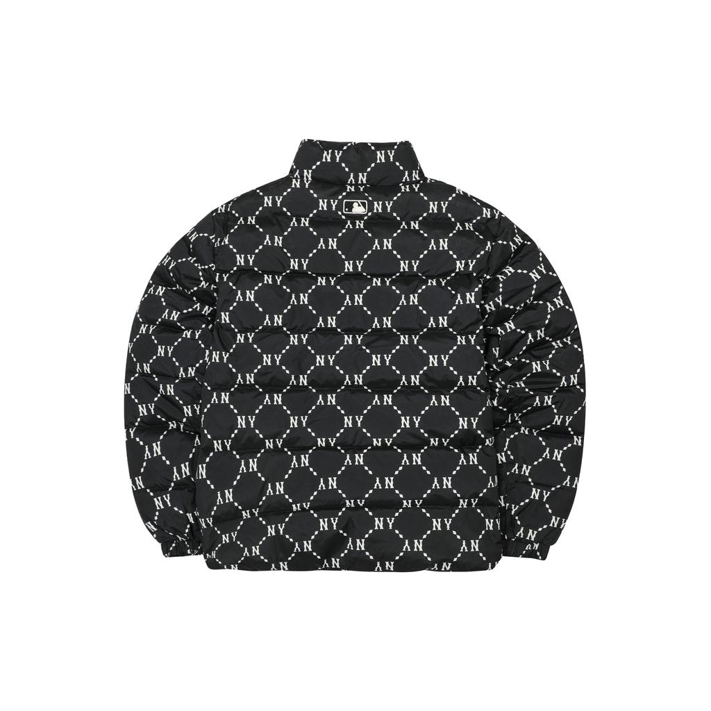 MLB New York Yankees FW22 Diamond Old Flower Short Down Jacket Unisex Jacket Black 3ADJM0826-50BKS
