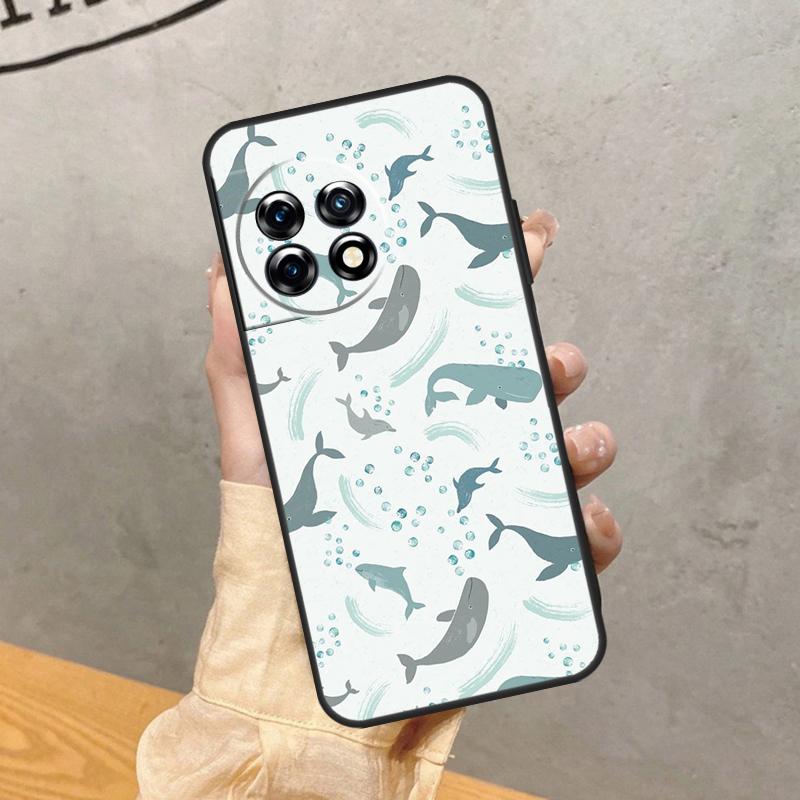 Baby Whale Case For OnePlus 15 R 13 13R 13T 12 11 10R 10T 8T 9 10 Pro Nord CE 5 4 2 3 Lite N20 N30 Cover