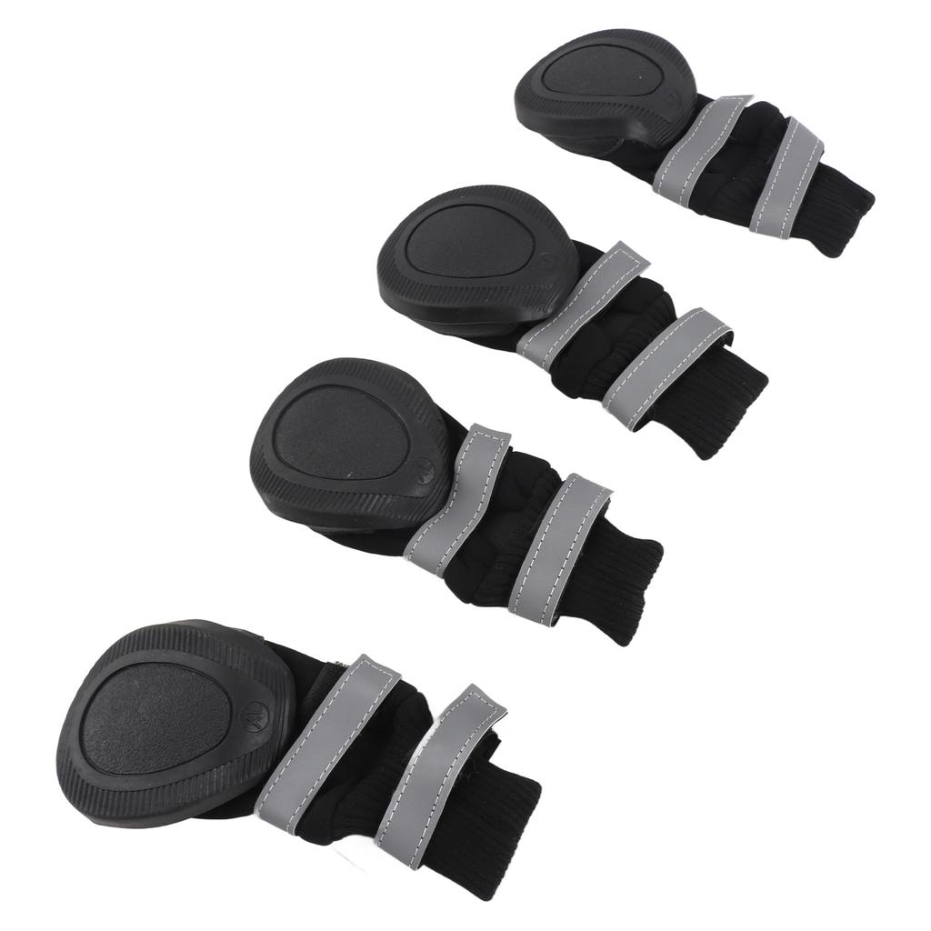 4pcs Set Water Proof Pet Dog Shoes Anti Slip Protective Boots for Large Dogs