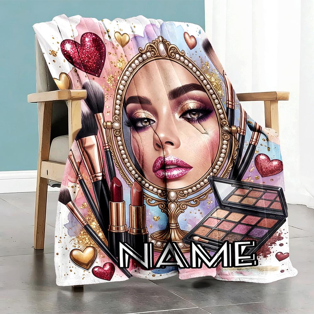 Makeup Art Home Customize Your Name Customize Your Name Blankets Comfortable Soft Lightweight Allseason Multipurpose Customize Your Name Blanket For