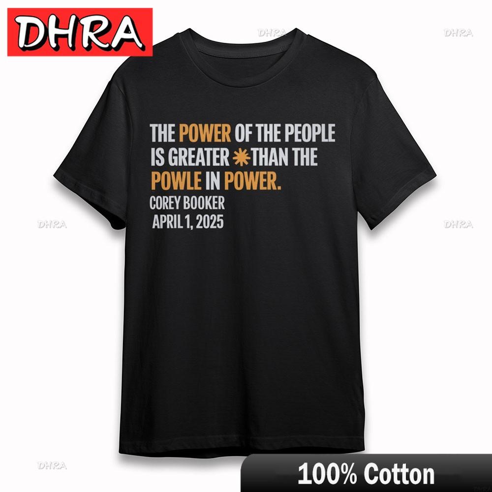 Womens Comfy TShirt People Power Motto Graphic Tee Short Oversize Cotton Black Bold Tees TShirts for Vocation TShirt Unisex 4XL