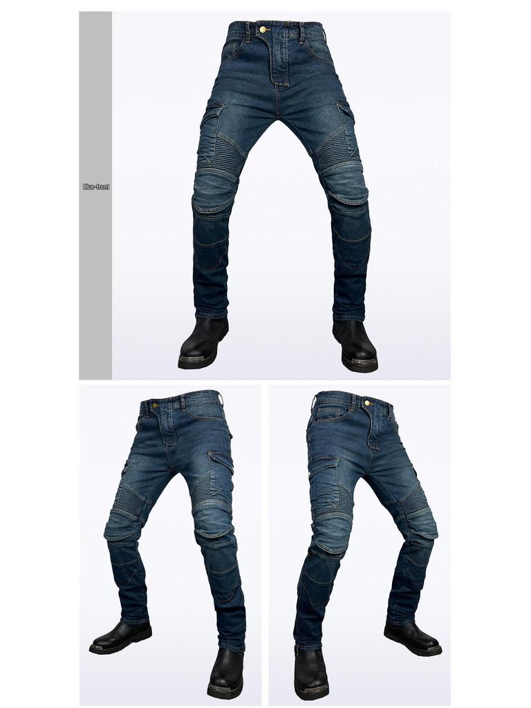 Motorcycle Racing Jeans, Multi-Pocket Riding Pants, Anti-Fall Off-Road Casual Wear