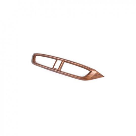 Peach Wood Grain Center Air Outlet Vent Cover Trim For Honda CR-V CRV 2017-2022