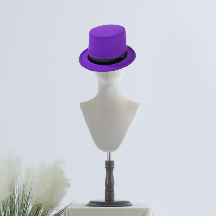 Plastic Top Hat with Fluorescent Color for Themed Parties Costume Accessories Hat Headwear Music Festival Props Fedoras