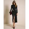 Women's Fall Long Sleeve Bodycon Dresses Elegant Wedding Guest Cocktail Party Midi Maxi Dress