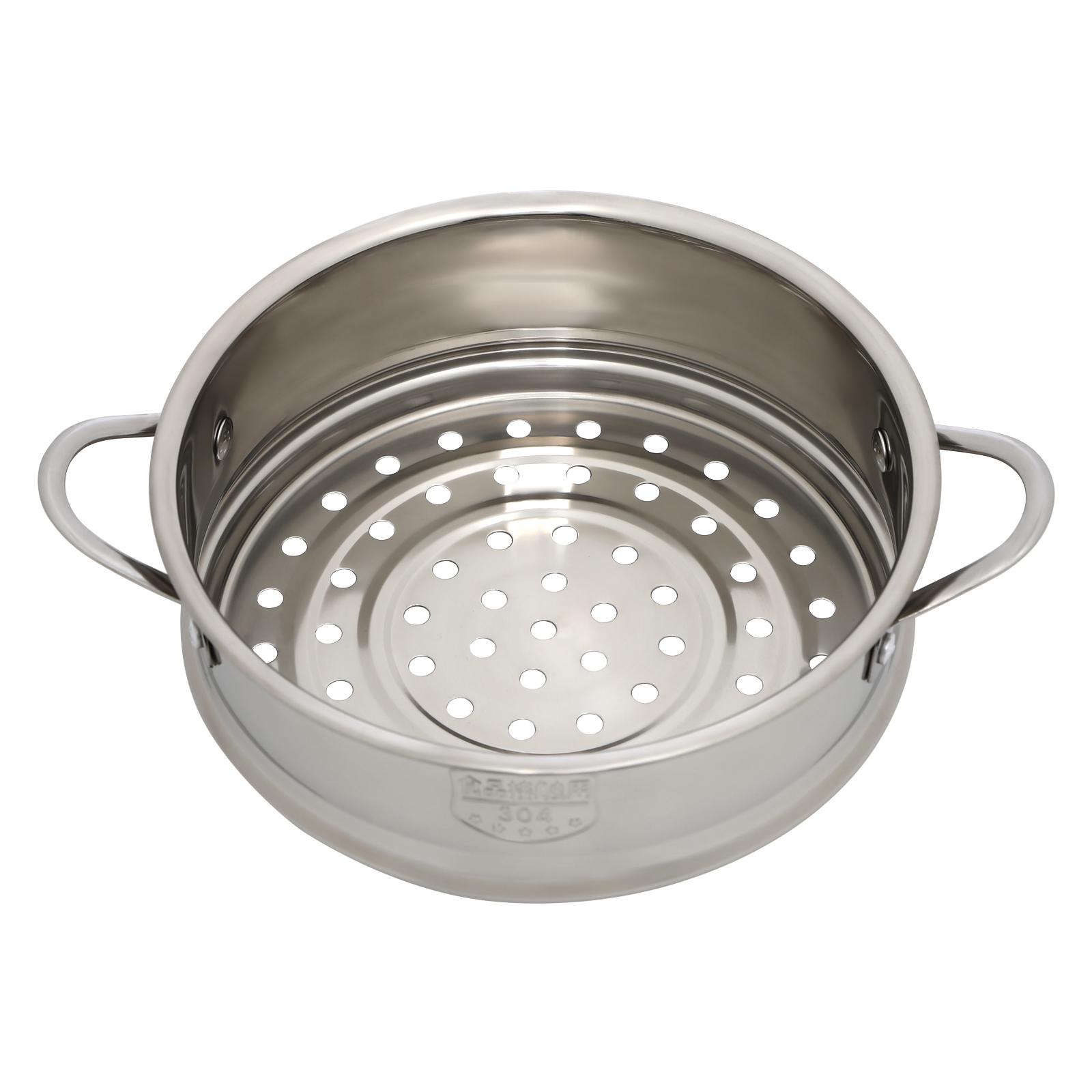

Stainless Steel Pot Cooking Pot Insert and Vented Glass Lid Stack and Steam Pot Set for All Cooking Surfaces United States