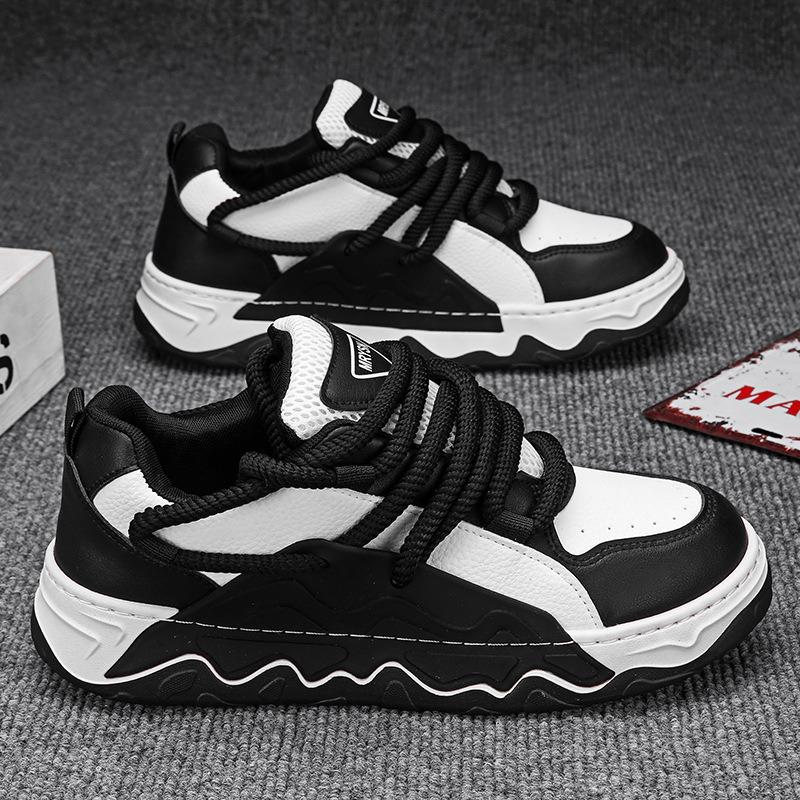 

Модная мужская вулканизированная обувь Новая спортивная модная тенденция Уличная походная дизайнерская повседневная обувь для скейтбординга и бега для мужчин 44 чёрный