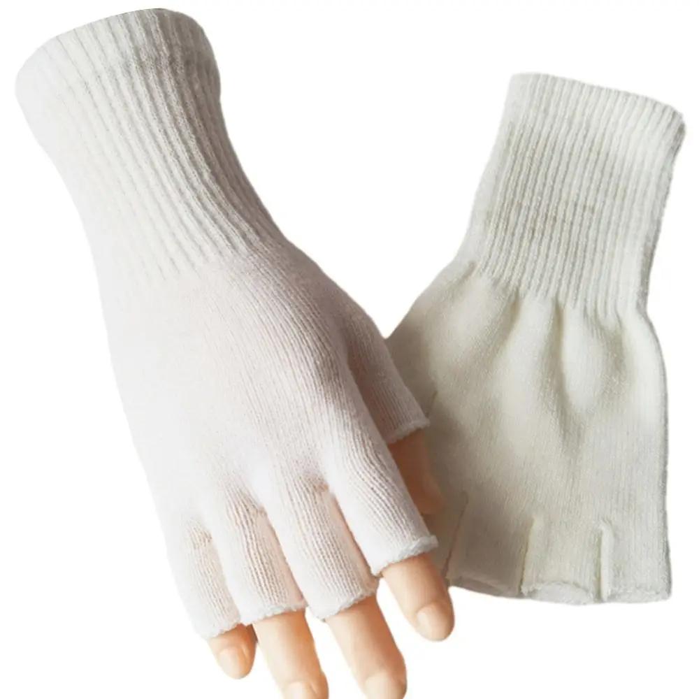 Striped Stripey Unisex One Size Fingerless Gloves Gothic Knitting Fingerless Gloves Winter Warm Elastic Comfortable Gloves