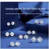 2025 Women's Sterling Silver Stud Earrings Set - Luxurious Gift Box for Wife or Girlfriend