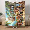 1pc Pirate Island Adventure Soft Throw Blanket Flannel All Season Light Weight Living Room/Bedroom Warm Blanket. M7270136