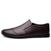 Summer Men 'S Genuine Leather Shoes Casual Slip On Soft Anti -Slip Rubber Loafers Shoes Men Business Office Driving Shoes Man