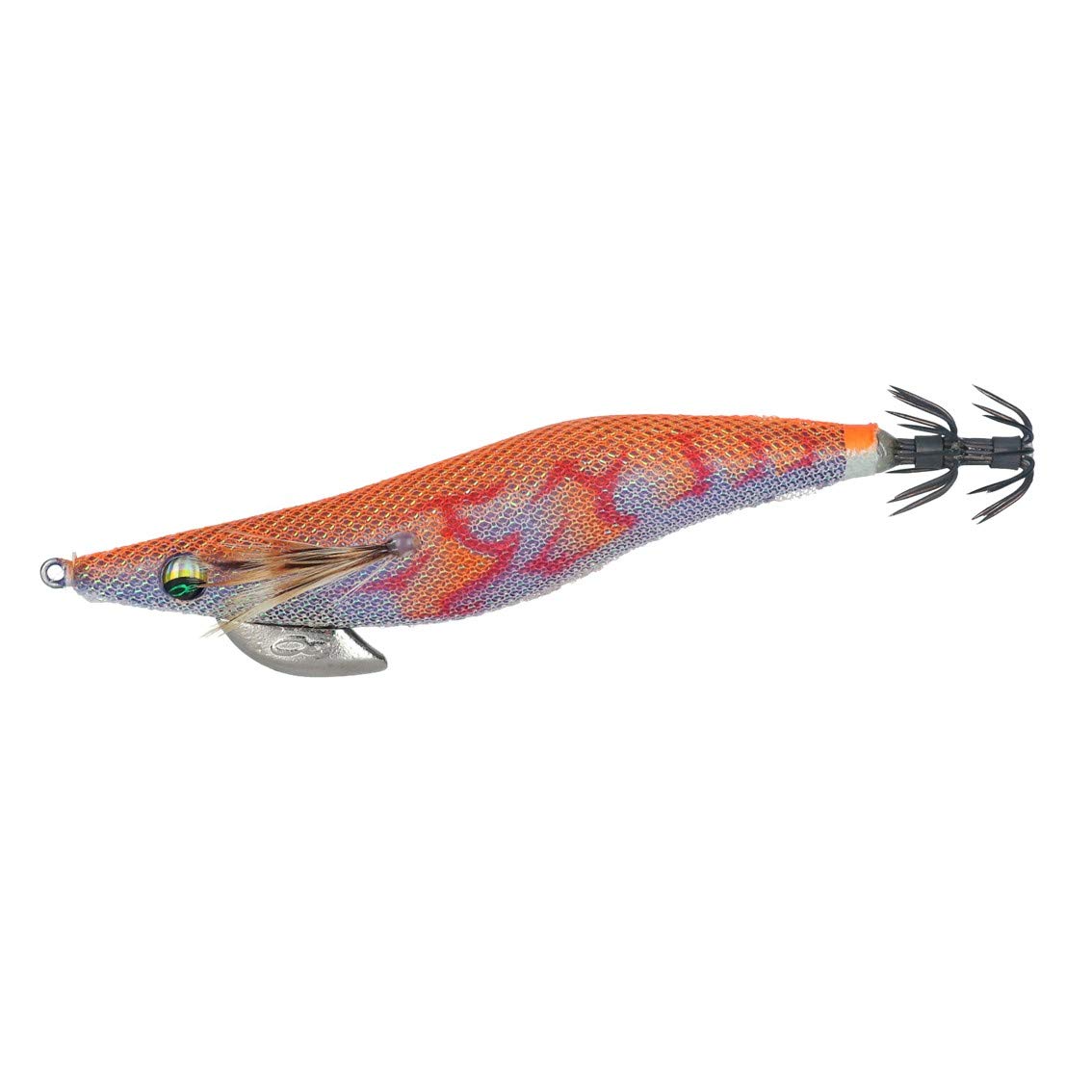 

Daiwa Emeraldas Dart II Type S Egi Chameleon Orange Shrimp 3.5 Lure,