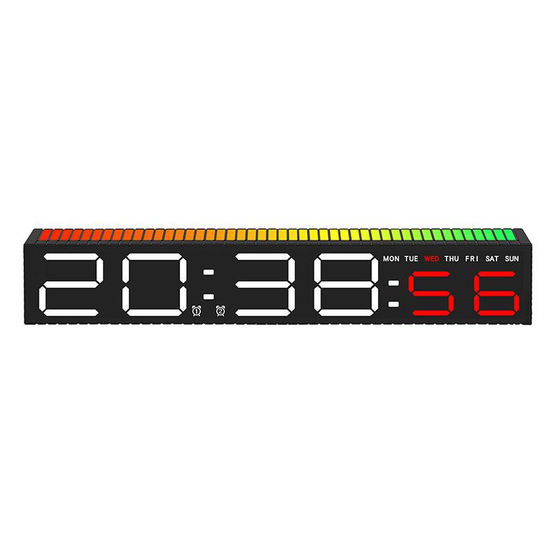 Creative LED Electronic Clock Pickup Clock Bedside Ornament Alarm Clock Light Electronic Clock Colorful