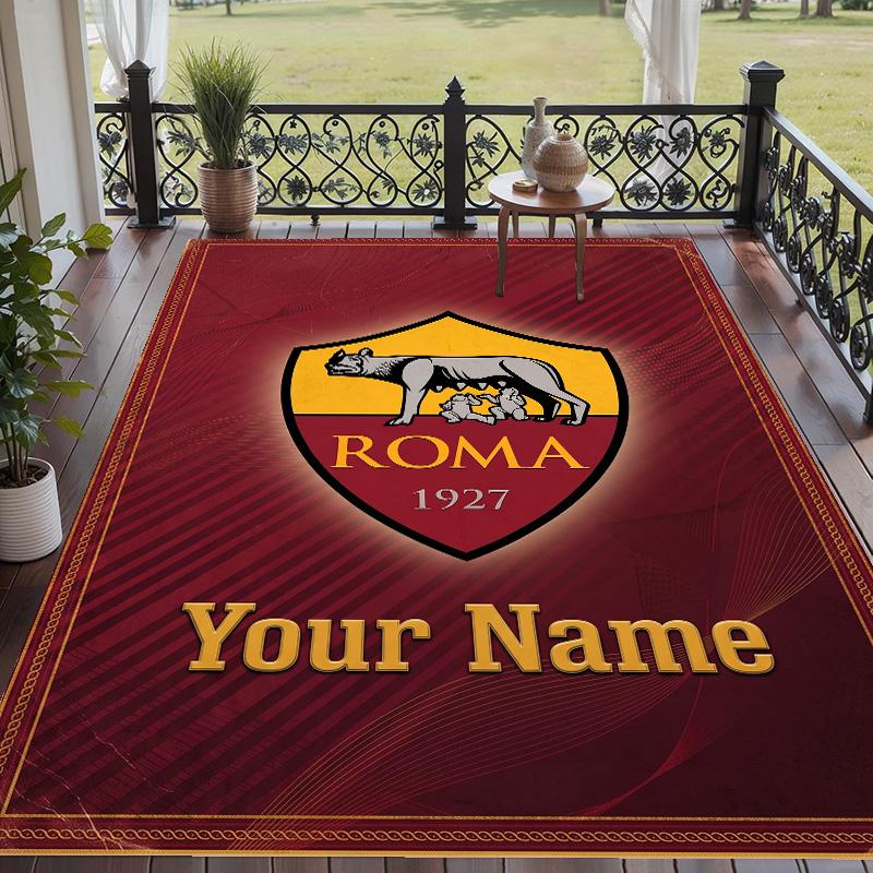 Custom Text Printed Rug AS Roma Non Slip Floor Carpet For Home Room Decor