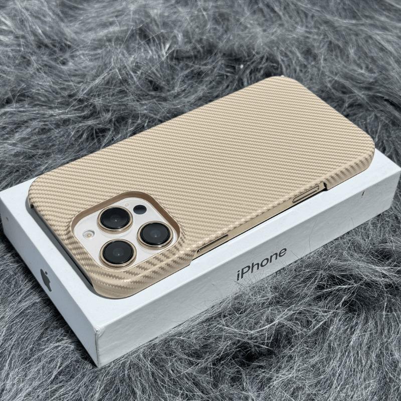 Applicable To IPhone16promax Starry Space Lattice Carbon Fiber Magnetic Phone Case Apple 15 Half Pack Protective Case 14