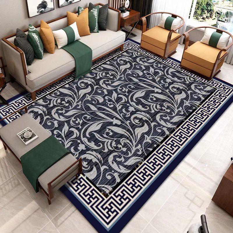Chinese Style Living Room Carpet Sofa Tea Table Floor Carpets Modern Large Area Rug Bedroom Bedside Decoration Non-slip Foot Mat