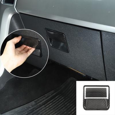 Ford F150 2009-14 için Yolcu Koltuğu Saklama Kutusu Tutamağı Dekor Kapak Trim Çerçeveleri Karbon