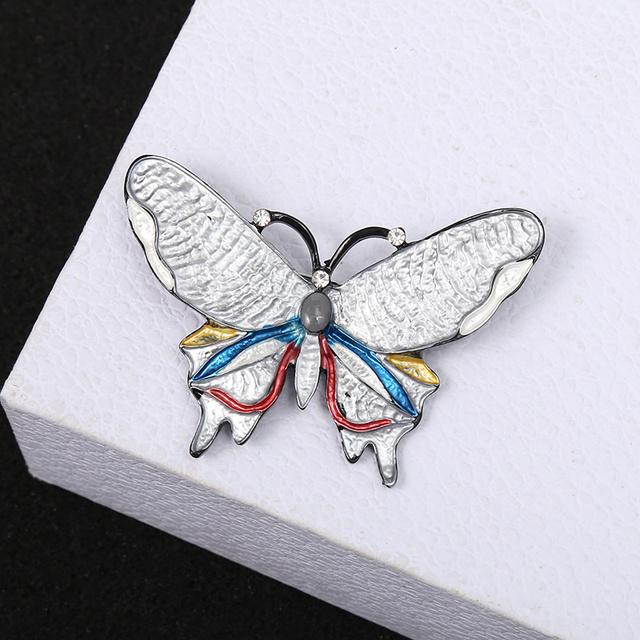 Dripping Butterfly Brooch Women 'S Fashion Silk Scarf Buckle Anti -Empty Pin Personalized Clothing Accessories Brooch