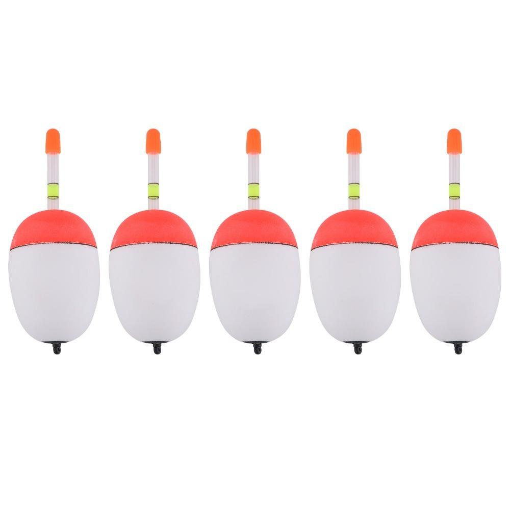 5PCS EVA Foam Fishing Slip Bobbers Long-range Casting Multiple Specifications Fish Floats Lightweight Lightwieght