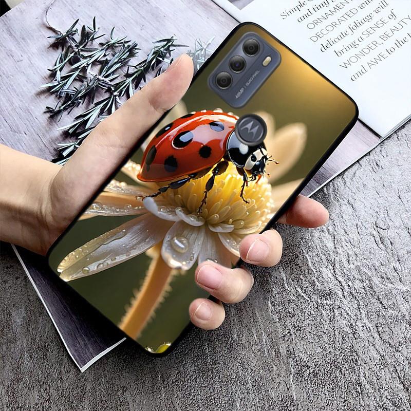 

Чехол для телефона для Moto G86 G85 G75 G15 G05 G56 G72 G53 G54 G84 G60 G31 G32 G24 G 5G G Play божья коровка Moto G24
