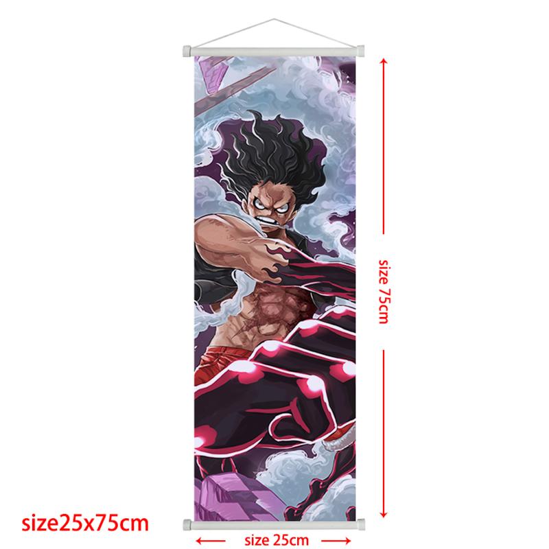 

Плакат-свиток One Piece Луффи Ророноа Зоро Эйс Чоппер Холст Картина для Гостиной Домашний Декор Постер 25*75cm красно-коричневый