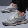 2025 Summer Casual Shoes Men's Flying Woven Shoes Mesh Shoes Men's Hollow Breathable Running Shoes Outdoor 2025
