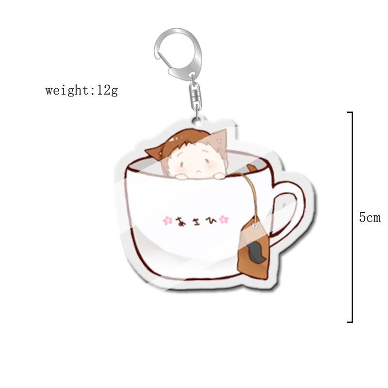 Haikyuu!! Anime Acrylic Keychain Charm - Creative Campus Ornament Gift