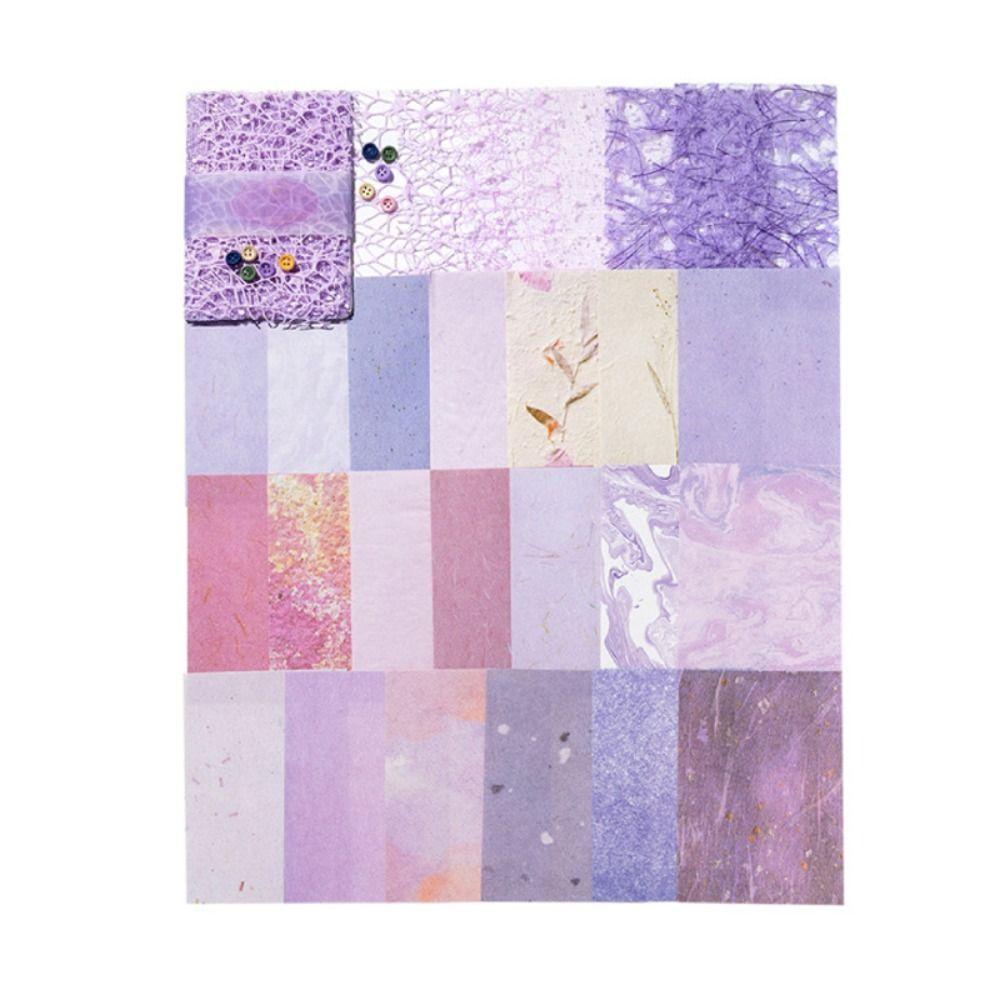 

26PCS/Set Романтична серія Блокнот Папір Мереживо DIY Папір Матеріал Ретро Шкільне приладдя фіолетовий