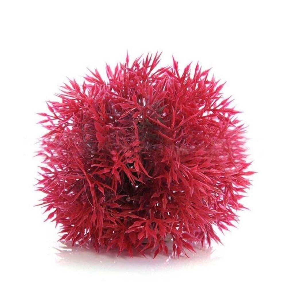 

Artificial Plant UnderWater Fish Tank Ornament Seaweed Ball Grass Ball Aquarium Decoration красный