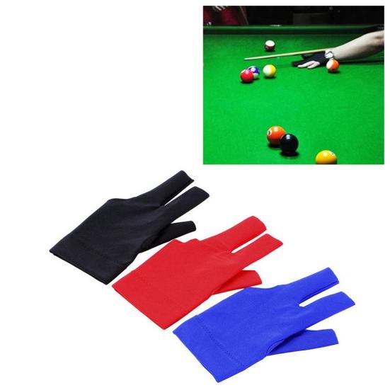 1 Stück Billard Elastische Rutschfeste Snooker Queue Pool Schützen Drei Finger Handschuhe Werkzeug