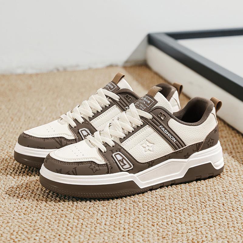 European station tide brand men's shoes spring 2025 new trend Korean version versatile low-top casual sports shoes thick baseplate shoes