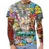 Summer Round Neck 3D Art Print Top Fashionable Casual Short Sleeved Men's T-shirts
