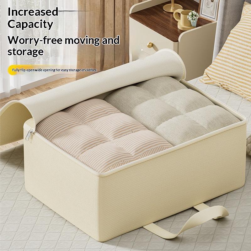 Wardrobe Organizer Non Woven Fabric Storage Bag Large Capacity Thick Dustproof Moisture Proof for Clothing Blankets