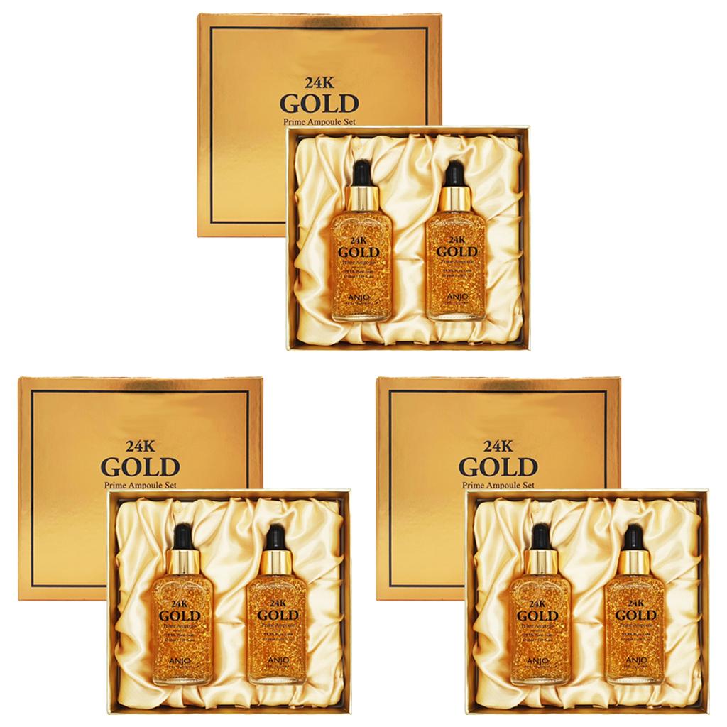 ANJO 24K Gold Prime Ampoule 50ml Set (3 Options)