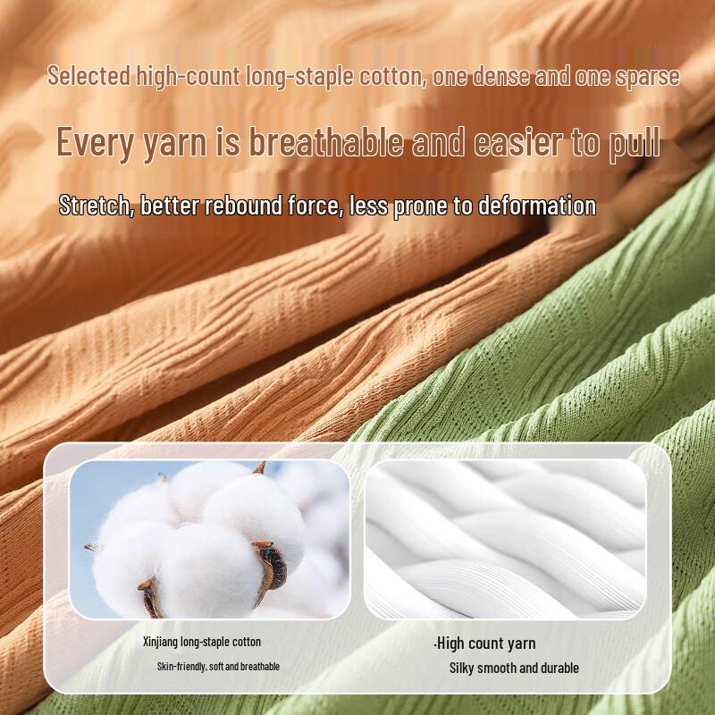 Youkeshu Men's Pure Cotton Antibacterial Boxer Briefs 4-Pack