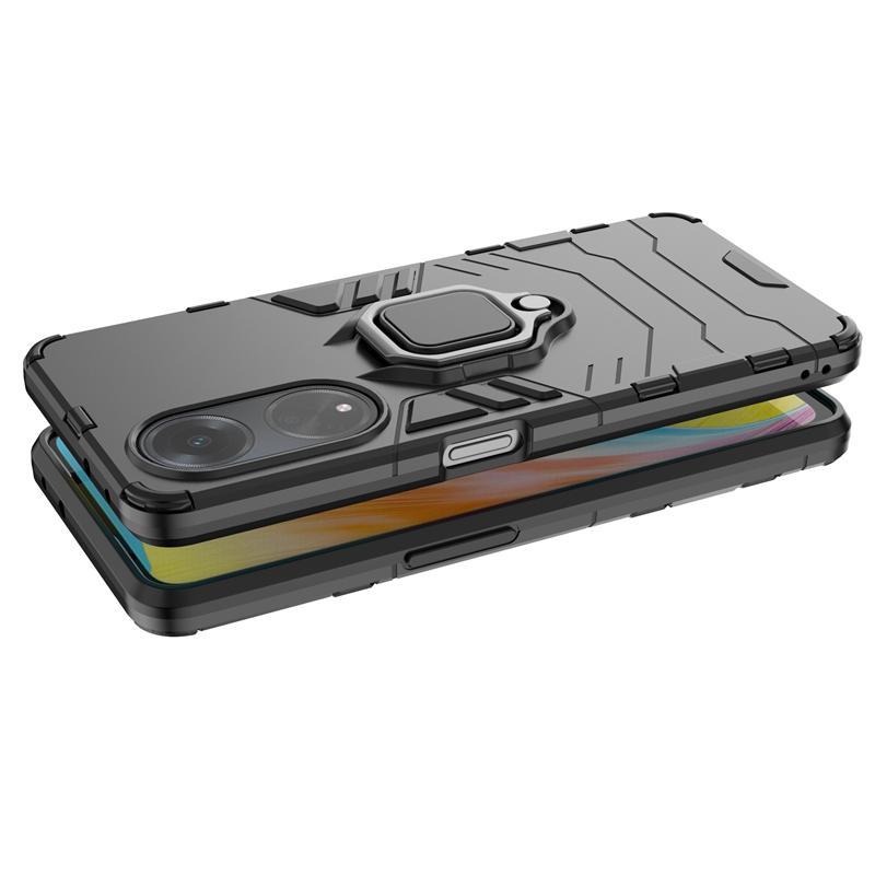 Case For OPPO A98 5G Case Armor Shockproof Magnetic Metal Ring Holder Phone Cases for OPPO A98 5G CPH2529 A 98 2023 Back Cover