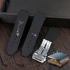 26*19mm Real Cow Leather Rubber Watchband for HUBLOT Classic Fusion Universe Big Bang Series Men belt Watch band butterfly Buckl