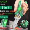 LAOA New 8-in-1 Lithium Multifunction Wire Stripper Cable Cutting Pliers Stainless Steel Needle Nose Nipper Cable Winding