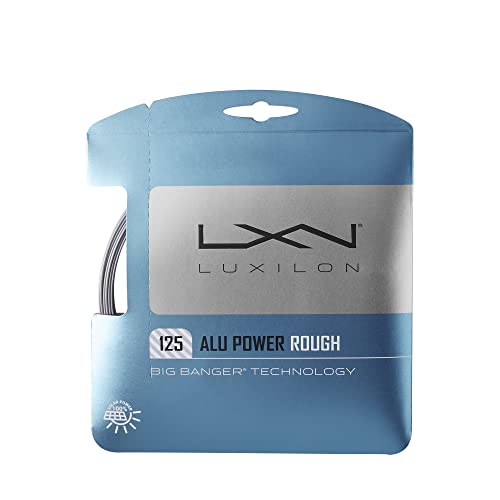 LUXILON Tennis String Gut ALU POWER ROUGH 125 Single String Silver WRZ995200