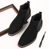 Fashion Men Ankle Boots British Style Suede Leather Boot Fashion Chelsea Boots for Men Business Dress Boots High Top Casual Booties