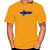 Men's Summer Cotton T-shirt O-neck Short Sleeve Pattern Print Loose Tee Tops
