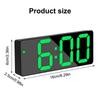 LED Digital Alarm Clock Automatic Light Temperature Calendar Snooze Alarm Clock 3 Gear Brightness Adjustment Alarm Clock