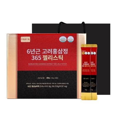 Trädgårdsginseng 6-årig koreansk röd ginsengextrakt 365 gelépinne, 450g, 1 låda