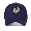 Leopard Heart Printed Baseball Cap Summer Casual Adjustable Mesh Snapback Hats Unisex Outdoor Trucker Caps Breathable Sun Hat