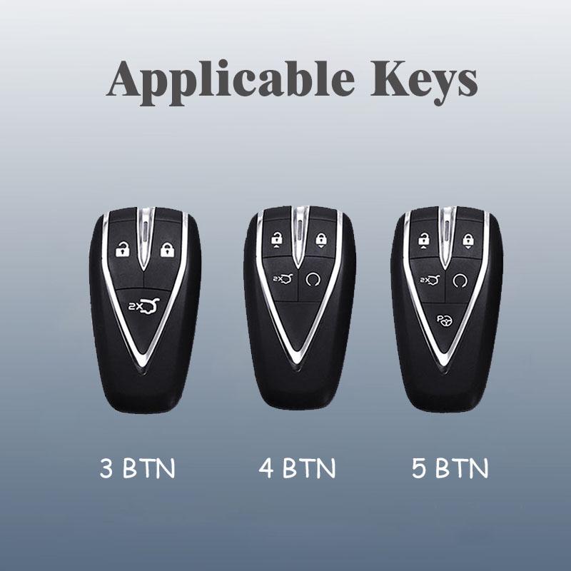 Zinc Alloy Car Key Case Cover For Changan Eado Unit Cs35Plus Cs55Plus Cs75Plus Smart Protected Keychains Interior Accessories