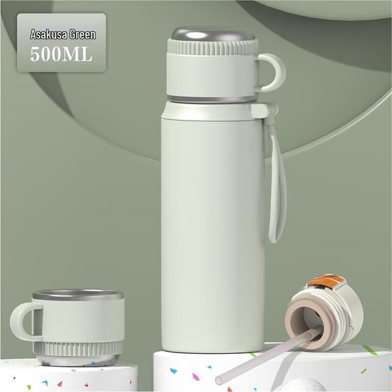 ZETAI 500ml Stainless Steel Insulated Tea Bottle